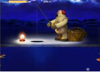 медведь на рыбалке